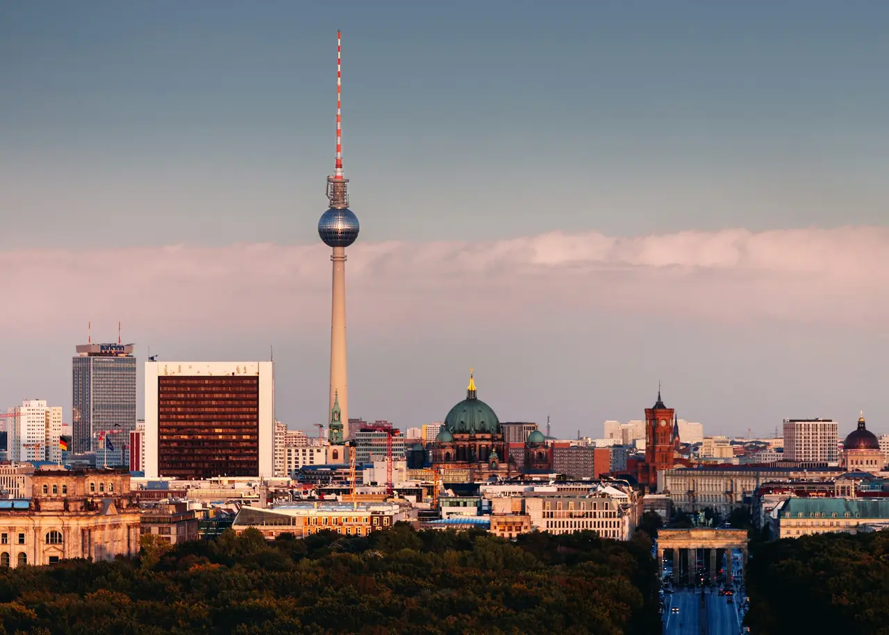 Stadsvy i Berlin