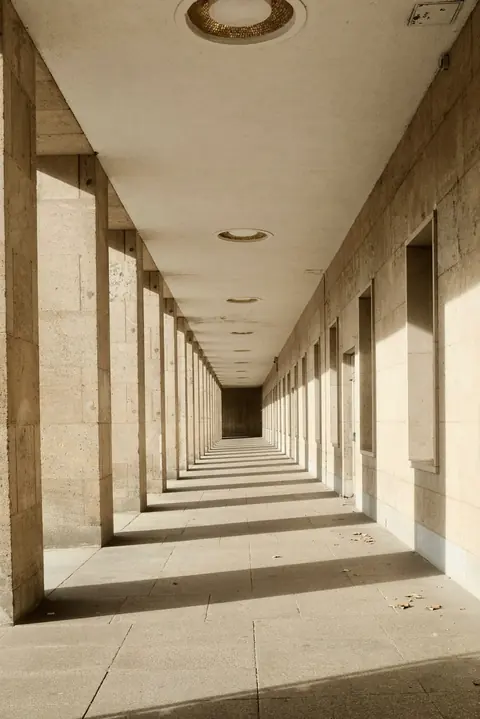 Pelargång i Tempelhof i Berlin