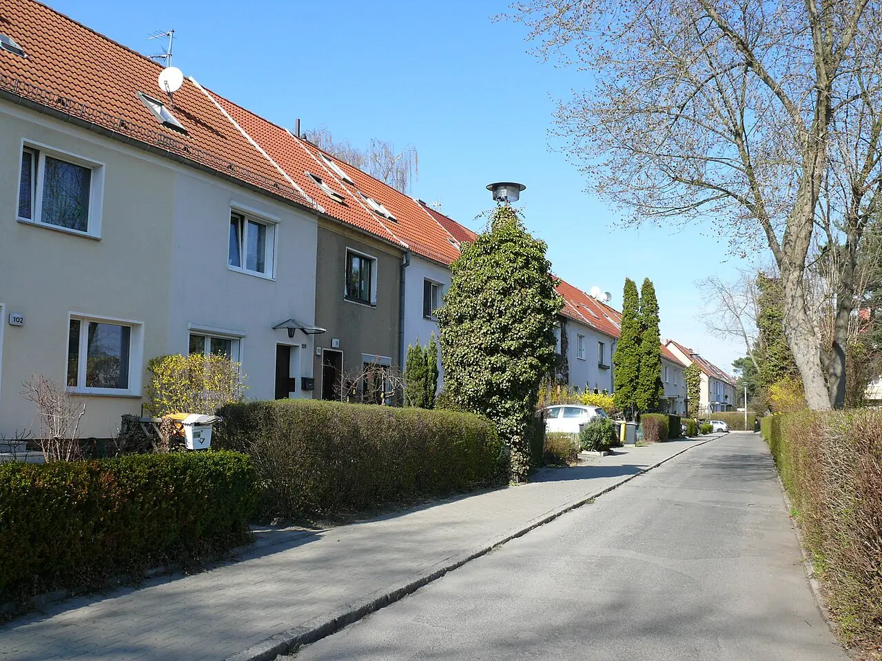 Husstraße i Adlershof.