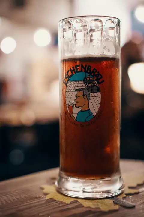Ett glas öl på Eschenbräu i Berlin