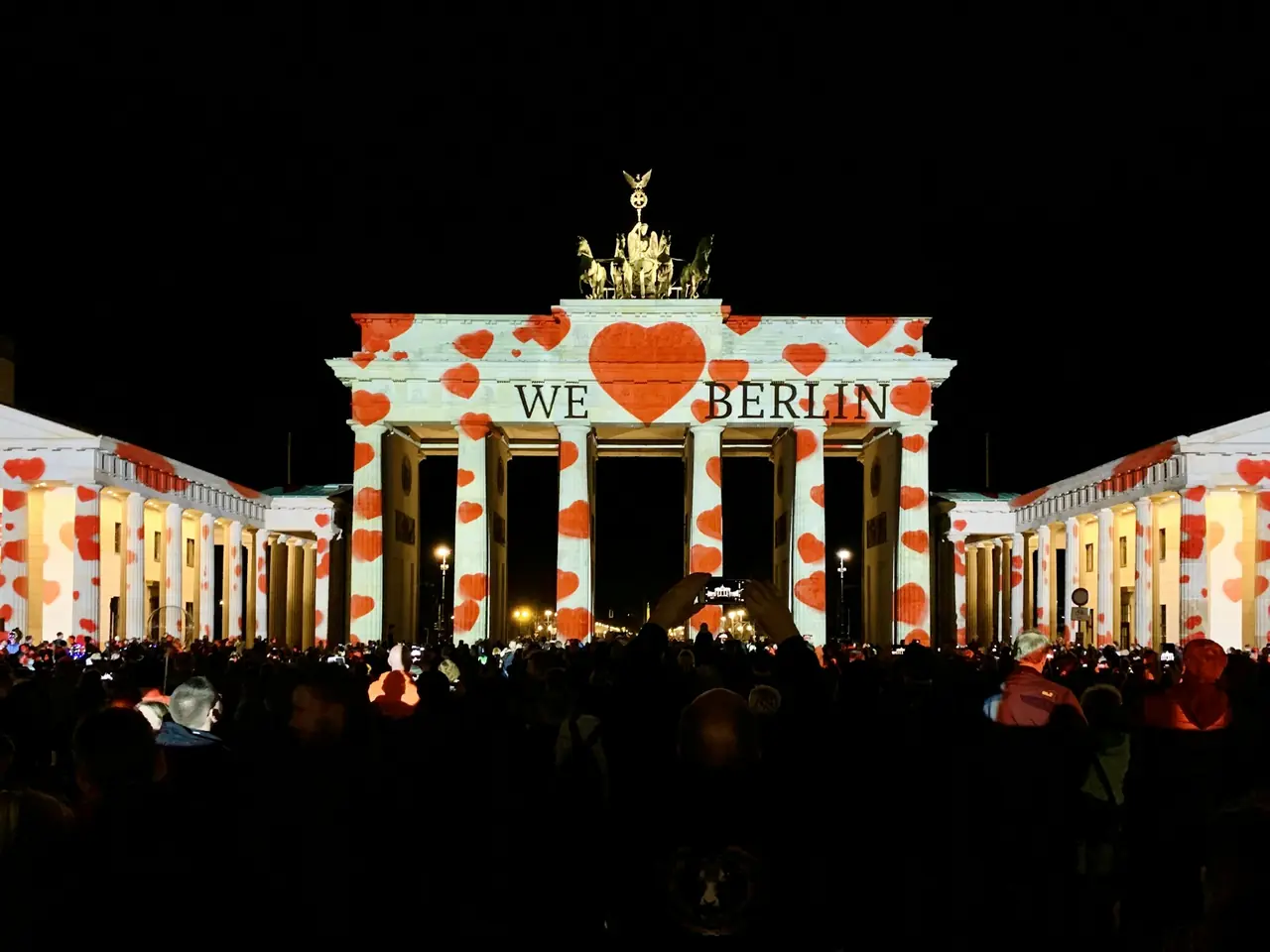 Brandenburger Tor under Festival of Lights