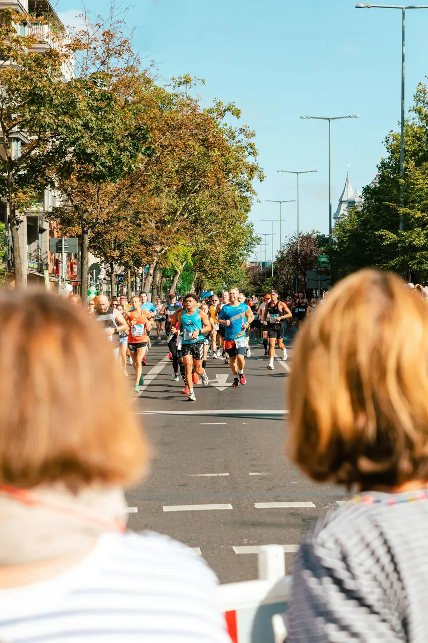 Löpare under Berlin Marathon